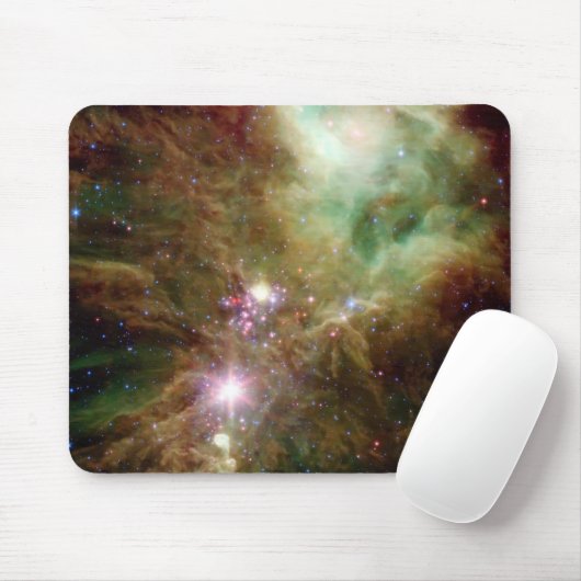 クリスマス生まれたばかりのツリーのクラスタの星 マウスパッド (マウス)