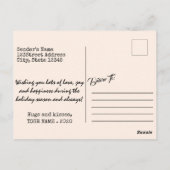 クリスマス生まれ付きの特別疑問に思子引用文 ポストカード (裏面)