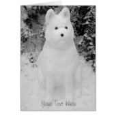 クリスマス用おもしろい犬雪だるま (正面)