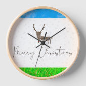 クリスマス用に設計された壁時計 壁時計 (正面)