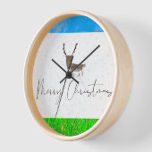 クリスマス用に設計された壁時計 壁時計 (傾斜)