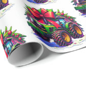 クリスマス用のフ飾ァームトラクター ラッピングペーパー (ロールコーナー)