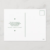 クリスマス用のホリすてきーのはがきを持っている シーズンポストカード (裏面)