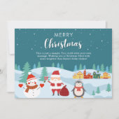 クリスマス用のメリークリスマスカード シーズンカード (正面)