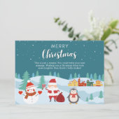 クリスマス用のメリークリスマスカード シーズンカード (スタンド正面)