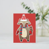 クリスマス用のラックス葉書 ポストカード (スタンド正面)