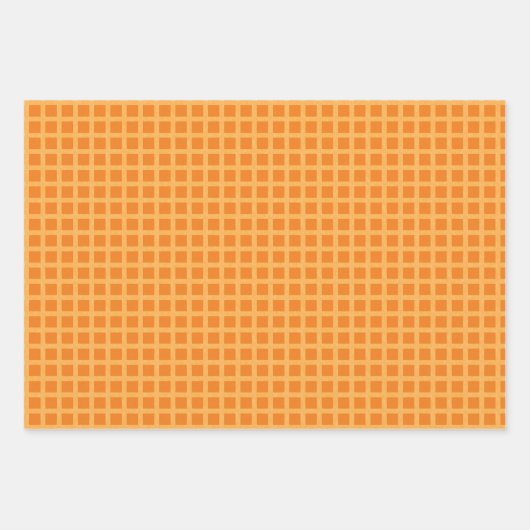 クリスマス用のラッピング紙と格子模様。 ラッピングペーパーシート (正面3)