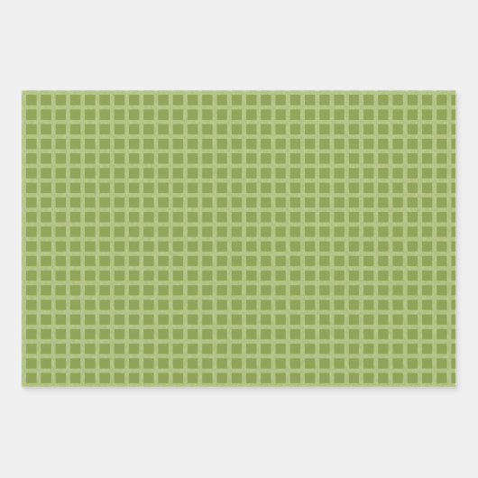 クリスマス用のラッピング紙と格子模様。 ラッピングペーパーシート (正面)