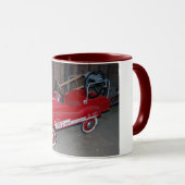 クリスマス用の子どもの消防車に乗るおもちゃ マグカップ (正面右)