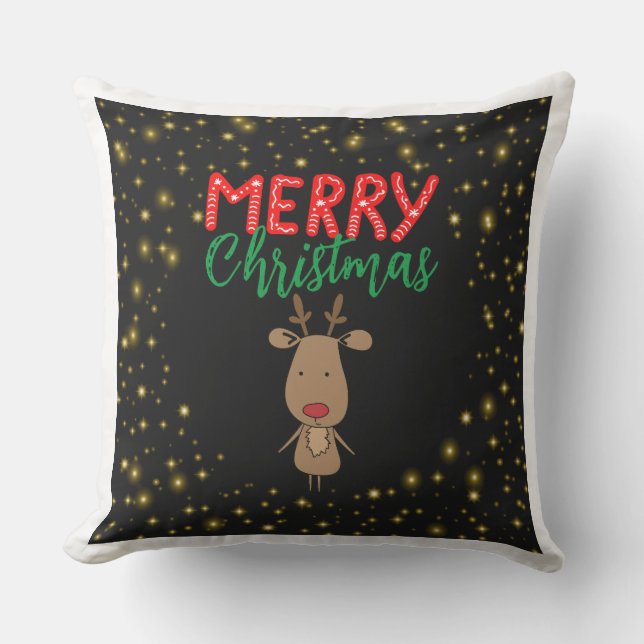 クリスマス用の枕 アウトドアクッション (正面)