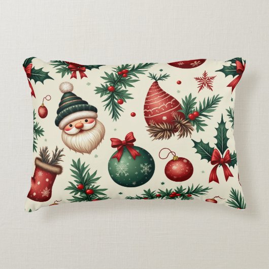 クリスマス用の枕 アクセントクッション (正面)