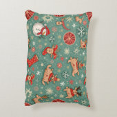 クリスマス用の枕 アクセントクッション (裏面(縦))