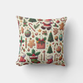 クリスマス用の枕 クッション (正面)