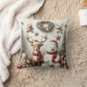 クリスマス用の枕 クッション (ブランケット)