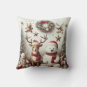 クリスマス用の枕 クッション (裏面)