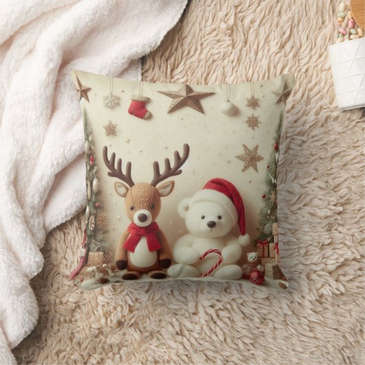 クリスマス用の枕 クッション (ブランケット)