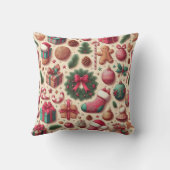 クリスマス用の枕 クッション (裏面)