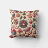 クリスマス用の枕 クッション (正面)