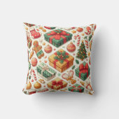 クリスマス用の枕 クッション (正面)