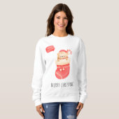 クリスマス用の汗シャツ スウェットシャツ (正面フル)