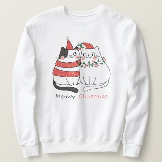 クリスマス用の汗シャツ スウェットシャツ (デザイン正面)