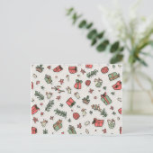 クリスマス用の特別はがき ポストカード (スタンド正面)