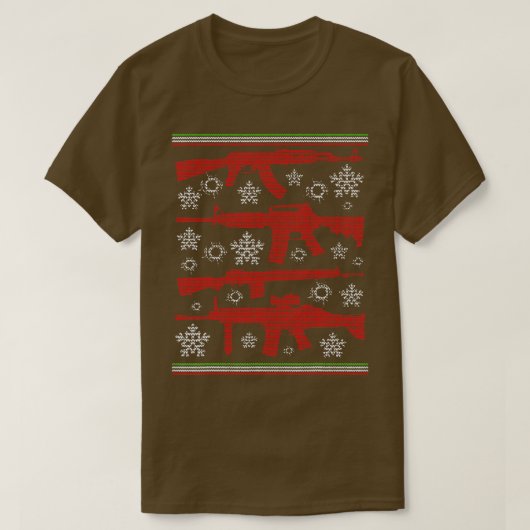 クリスマス用の醜いクリスマスセーターが欲しい Tシャツ (デザイン正面)