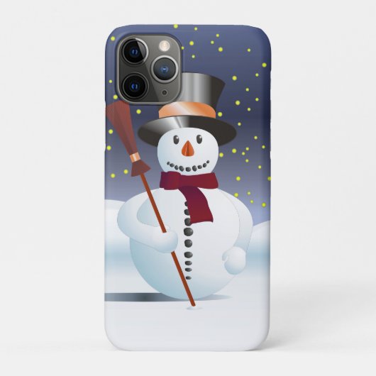 クリスマス用の雪だるま iPhone 7 ケース Case-Mate iPhoneケース (裏)