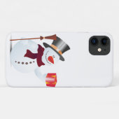 クリスマス用の雪だるま / Xマス Case-Mate iPhoneケース (裏面(横))