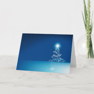 クリスマス用の青いグラフィックス – シーズンカード
