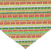 クリスマス用の飾り付け飾りとヤドリギのテーブルランナー ショートテーブルランナー (コーナー)