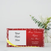 クリスマス用の4" x 8"ホリデーフォトカード シーズンカード (スタンド正面)