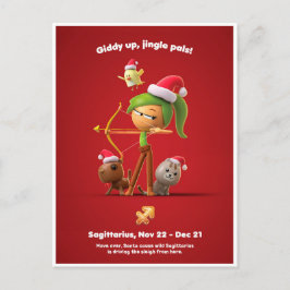 クリスマス用はがき射手座 ポストカード
