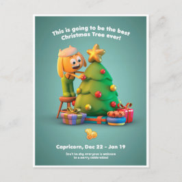 クリスマス用はがき山羊座 ポストカード