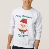 クリスマス用スウェットシャツ,メリークリスマスロザー,セーター スウェットシャツ (正面)