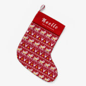 クリスマス用ストッキング スモールクリスマスストッキング (正面 (吊り時))