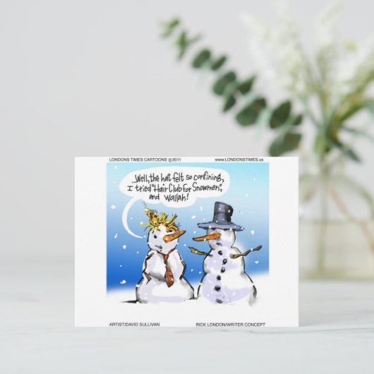 クリスマス用ヘアクラおもしろいブ シーズンポストカード (スタンド正面)