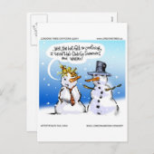 クリスマス用ヘアクラおもしろいブ シーズンポストカード (正面/裏面)