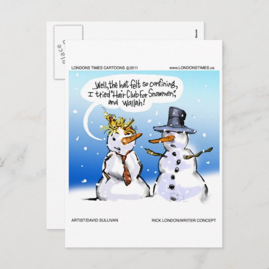 クリスマス用ヘアクラおもしろいブ シーズンポストカード (正面/裏面)