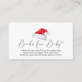 クリスマス用ベビーシャワー本ベビー エンクロージャーカード (正面)