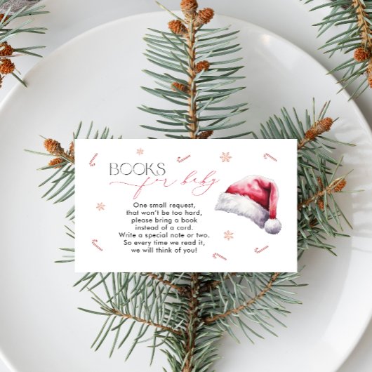 クリスマス用ベビーシャワー本ベビー エンクロージャーカード