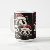 クリスマス用マグカップパパと2人の子供 コーヒーマグカップ (正面左)