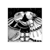 クリスマス用ミスタントバニーキスゴム印 ラバースタンプ (インプリント)