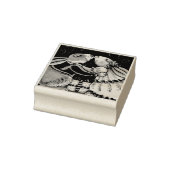 クリスマス用ミスタントバニーキスゴム印 ラバースタンプ (スタンプ)