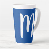 クリスマス用モノグラムビッグラテマグカップ カフェラテマグ (右アングル)