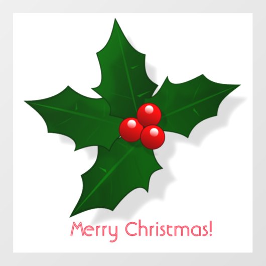 クリスマス用ヤドリギ ウィンドウサイン (シート)