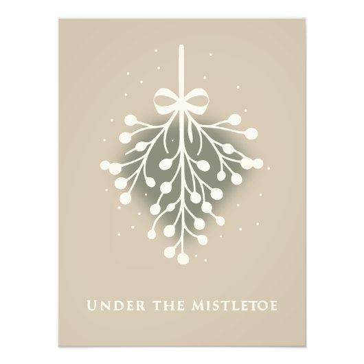 クリスマス用ヤドリギ フォトプリント            (正面)