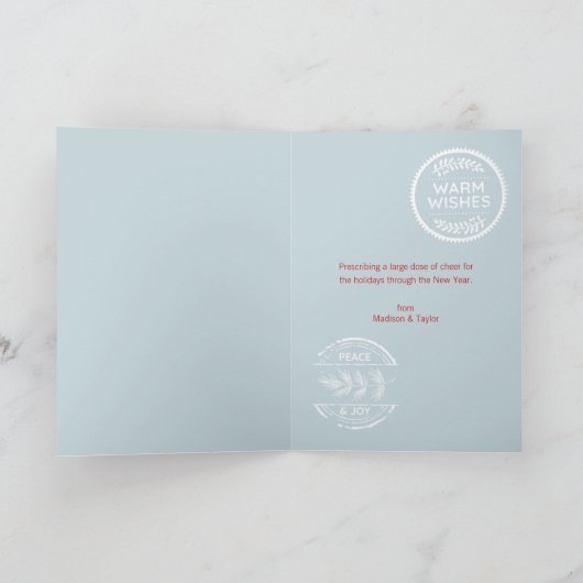 クリスマス用処方箋(応援) シーズンカード (内部)