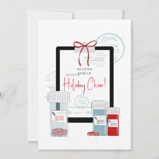 クリスマス用処方箋(応援) シーズンカード (正面)
