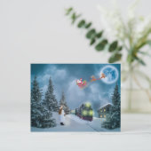 クリスマス用列車はがき ポストカード (スタンド正面)